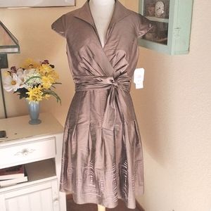 NWT Adrianna Papell Silk Blend Dressy Dress